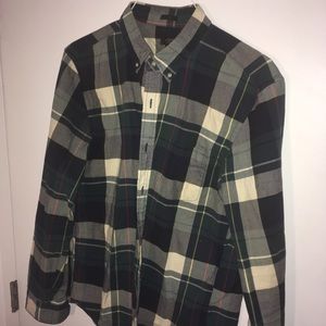 J. Crew Slim fitting plaid button-down
